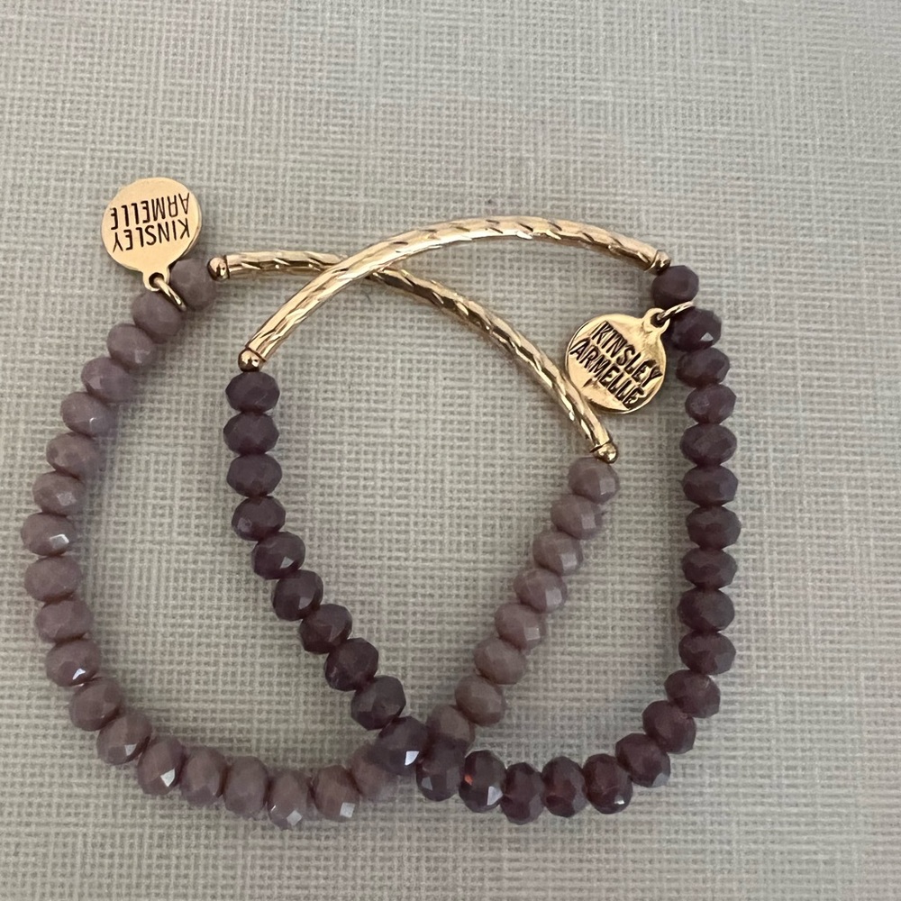 Kinsley Arnelle bracelet set, grape and lavender